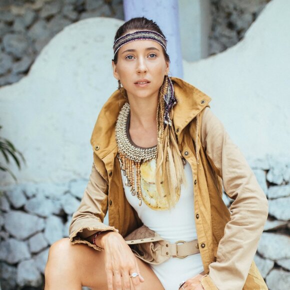 Asymmetric Cotton Canvas Coat - Picture 4 of 11